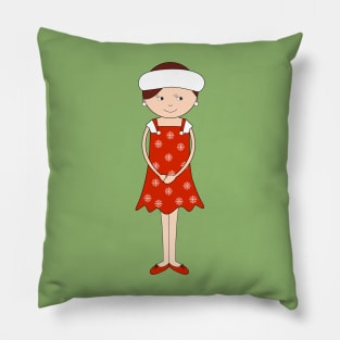 Christmas Winter Girl Digital Art | Christmas Special | illusima Pillow
