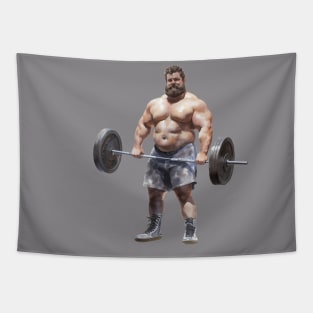 Deadlift Bear Tapestry