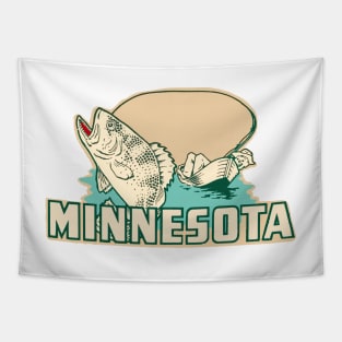 Vintage Style Minnesota Decal Tapestry