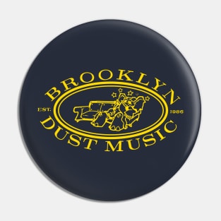 Brooklyn Dust Music (gold) Pin