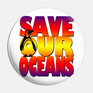 Save our oceans Pin