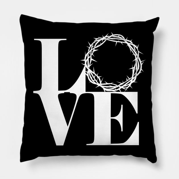 Love Christian Pillow by worshiptee