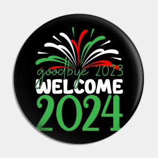 goodbye 2023 welcome 2024 Pin