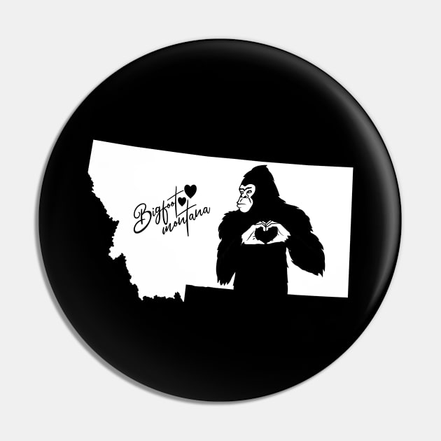 Montana Bigfoot Pin by Tesszero