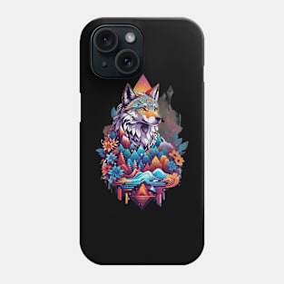 Wolf in the woods Phone Case