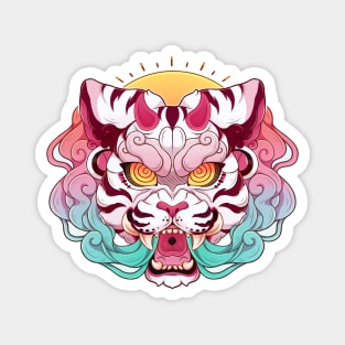 Kitsune Tiger Mask Magnet