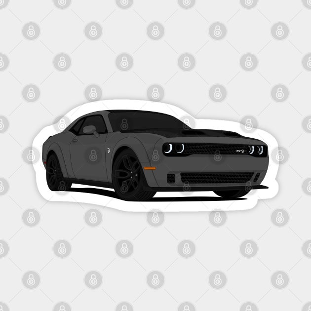 HELLCAT DARK-GREY Magnet by VENZ0LIC