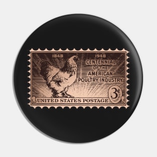 Centennial of the American Poultry Industry Stamp Pin