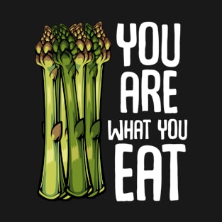 Asparagus - You Are What You Eat - Vegetable Vegan Statement T-Shirt