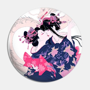 Geisha and Dragon 7010 Pin