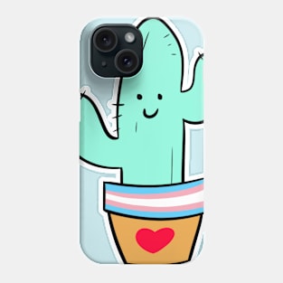 Trans Pride Cactus Phone Case