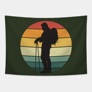 hiking vintage hiker Tapestry