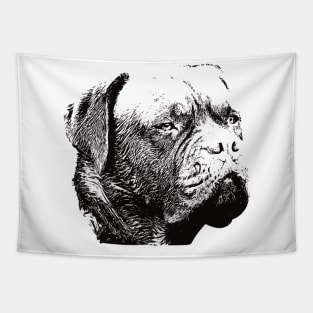 Dogue de Bordeaux Face Design - A French Mastiff Christmas Gift Tapestry