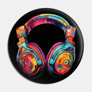 Retro Hip Hop 3D Headset. Pin