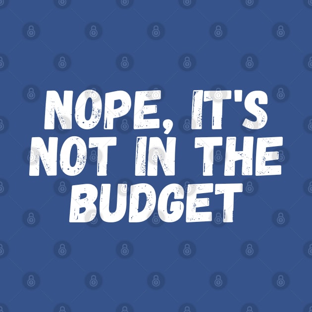 no it's not in the budget by TIHONA