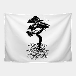 Nature tree with roots Tapestry