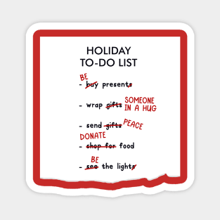 Holiday List Magnet