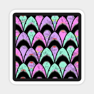 Girly sharks scallops Magnet