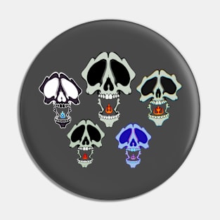 Skull skull skulls Pin