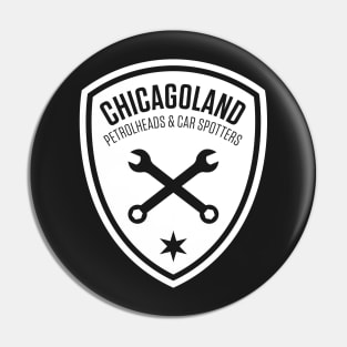 Chicagoland Petrolheads & Car Spotters - White Pin