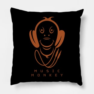 Music Monkey Pillow