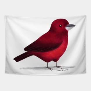 Crimson Backed Tanager Tapestry