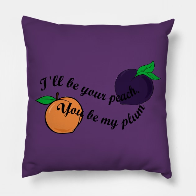 Peaches & Plums Pillow by MermaidsAndMagic