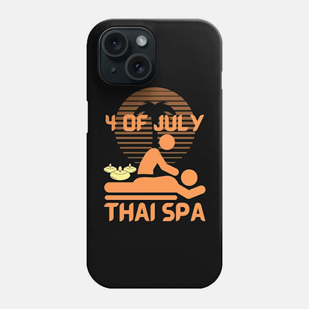 4 Of July Celebrate Thai Spa Phone Case by Helen Morgan