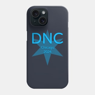 2024 Democratic National Convention Chicago All Blue Star Phone Case