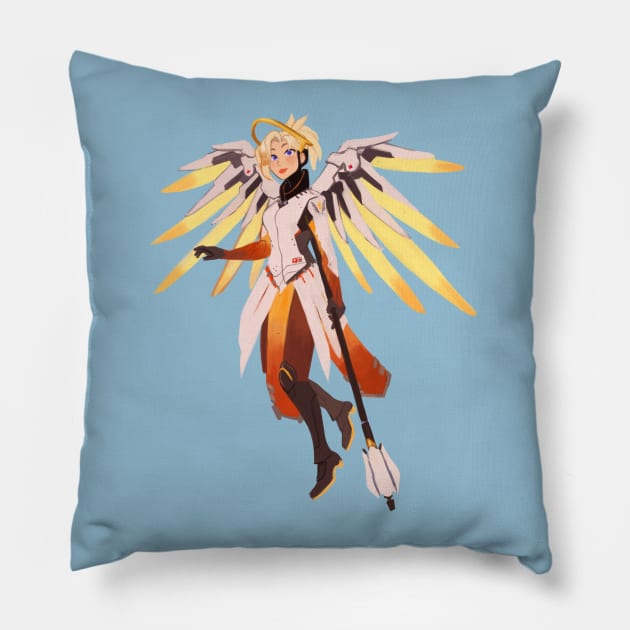 Our lady Mercy Pillow by lisaveeee