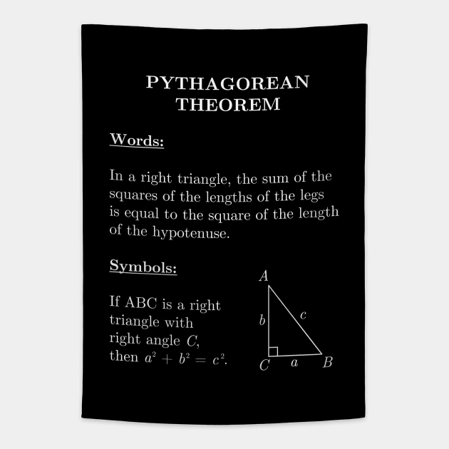 Pythagorean Theorem 2 Tapestry by inotyler