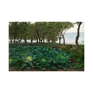 Children Playing in the Garden by August Malmstrom T-Shirt