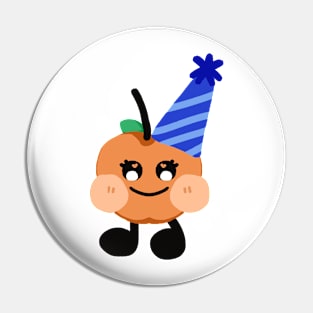 Blissful Orange Apple Pin