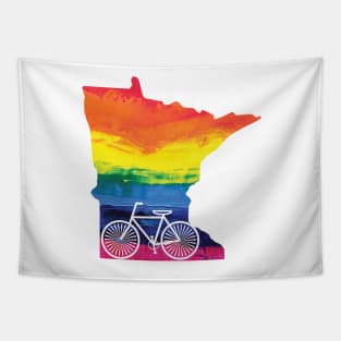 Minnesota Pride Bike Tapestry