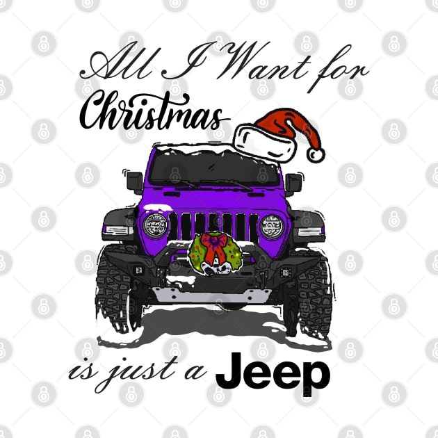 Christmas Jeep Purple by 4x4 Sketch