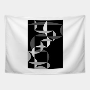 Black and White graphic Tapestry