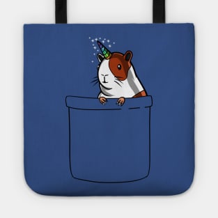 Guinea Pig Unicorn Pocket Cute Magical Cavy Pet Tote