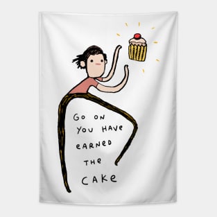 Honest Blob - Earned the Cake Tapestry