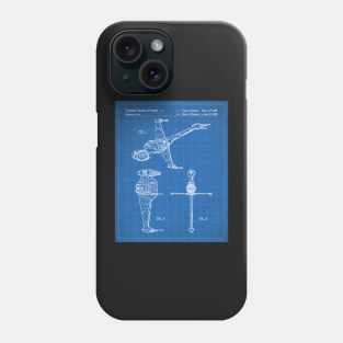 Sci-Fi Movies Patent - Science Fiction Fan Space Ship Art Art - Blueprint Phone Case