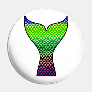 Mermaid Tail Save The Mermaids Rainbow Ocean Pin