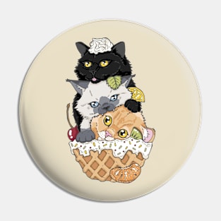 Cat Sundae Pin