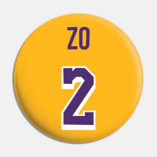 Lonzo Ball 'ZO' Nickname Jersey - Los Angeles Lakers Pin