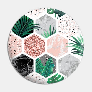 Combine Nature and Marble Pattern Pin