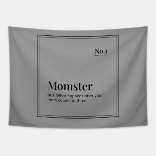 Funny definition art - Momster - grey Tapestry