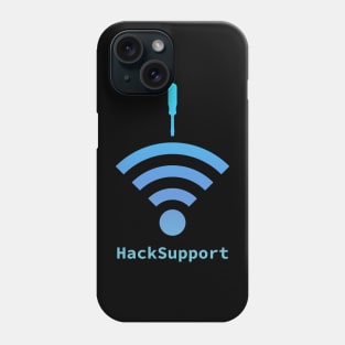 Copy of Hack-Support: A Cybersecurity Design (Blue) Phone Case