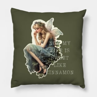 Fairies in the Cinnamon Forest Pillow