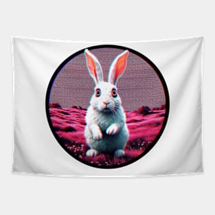 bad trip white rabbit Tapestry