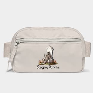 Skeleton Thumbs Up, "Staying Positive" funny design Bag