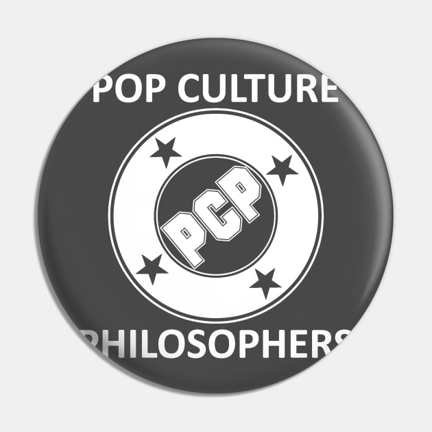 PCP Bullet Comic Logo Variant in White Pin by PopCulturePhilosophers