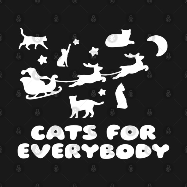 Cats for Everybody - Funny Santa and Cats by KanysDenti